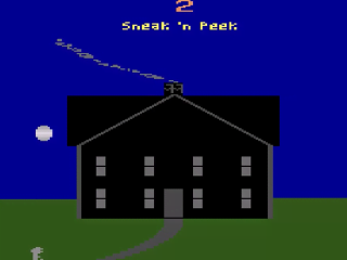 Sneak 'N Peek title screen for Atari 2600